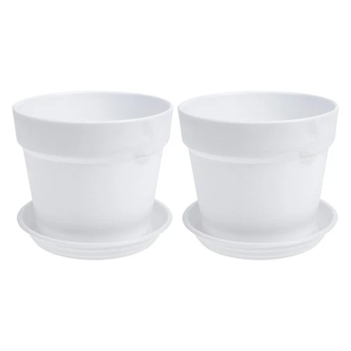 2 Sets Plastic Flower Pot Decorative Flowerpot Household Pots for Plants
