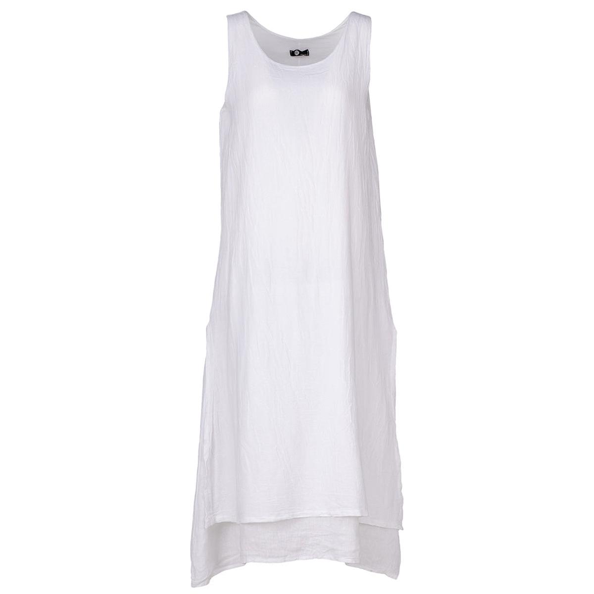 Ankle Length Tank Dress White