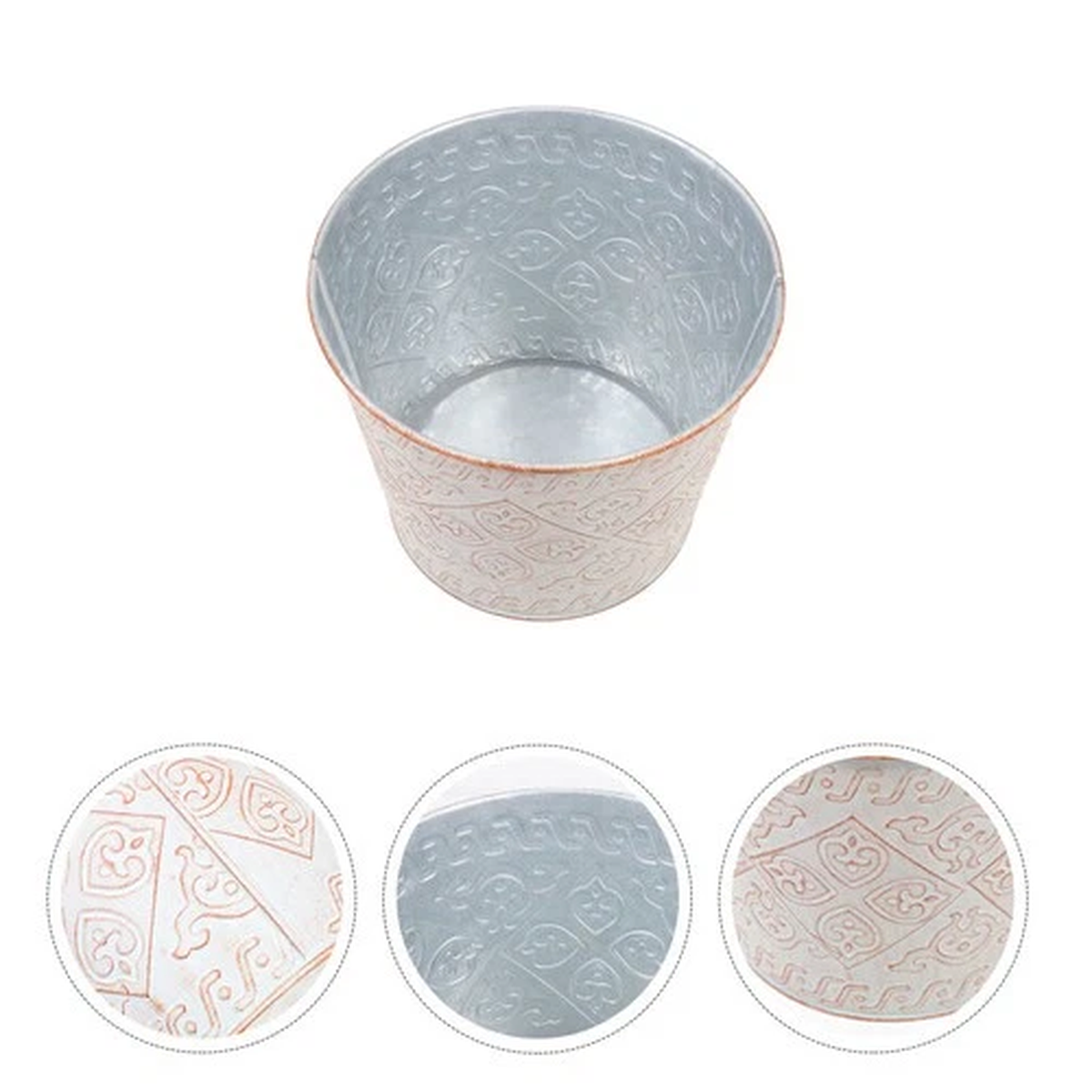 Flower Pot Iron Flower Planting Pot Pastoral Style Flower Pot Flower Holder