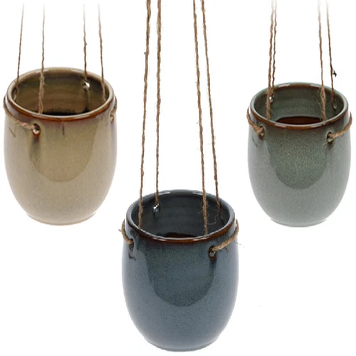 Hanging Ceramic Plant Pot Indoor Decor Planter Flower Succulent Cactus Holder