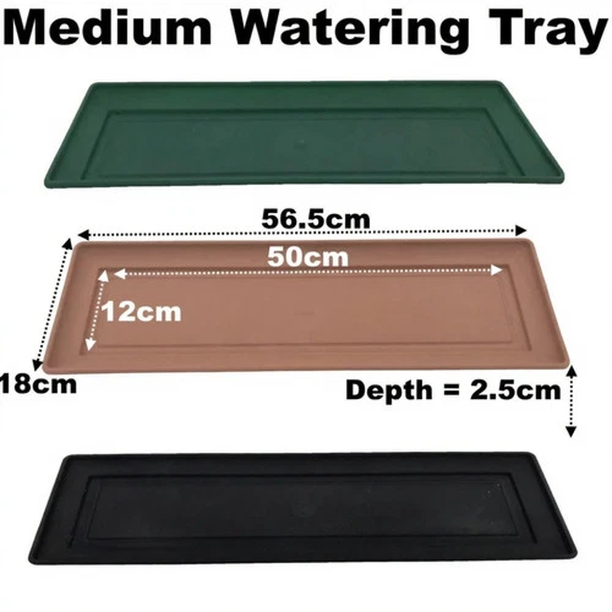Medium Watering Tray Windowsill Plant Pot Planter Saucer Water Drip Base Trays