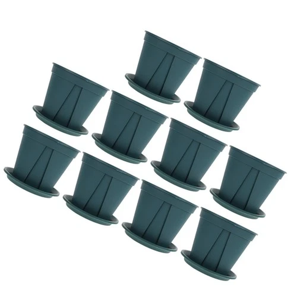 10 Sets Small Flower Pots Garden Container Breathable Flowerpots