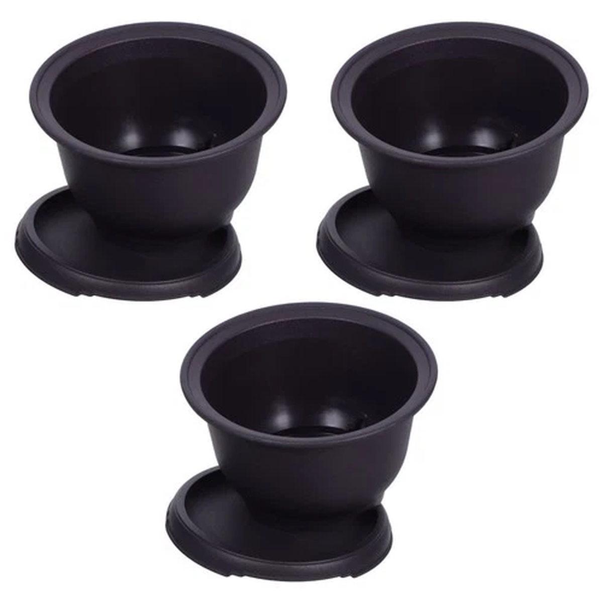 3 Sets Plant Pot Indoor Flower Bowl Planter Decorative Garden Container Bonsai