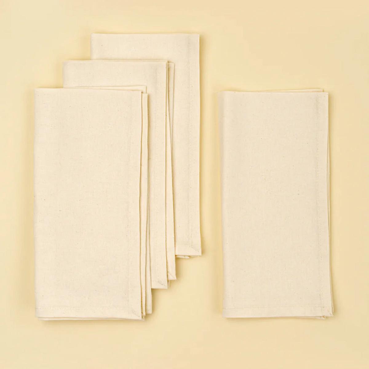 Calla Cotton Napkins set of 4 Ivory