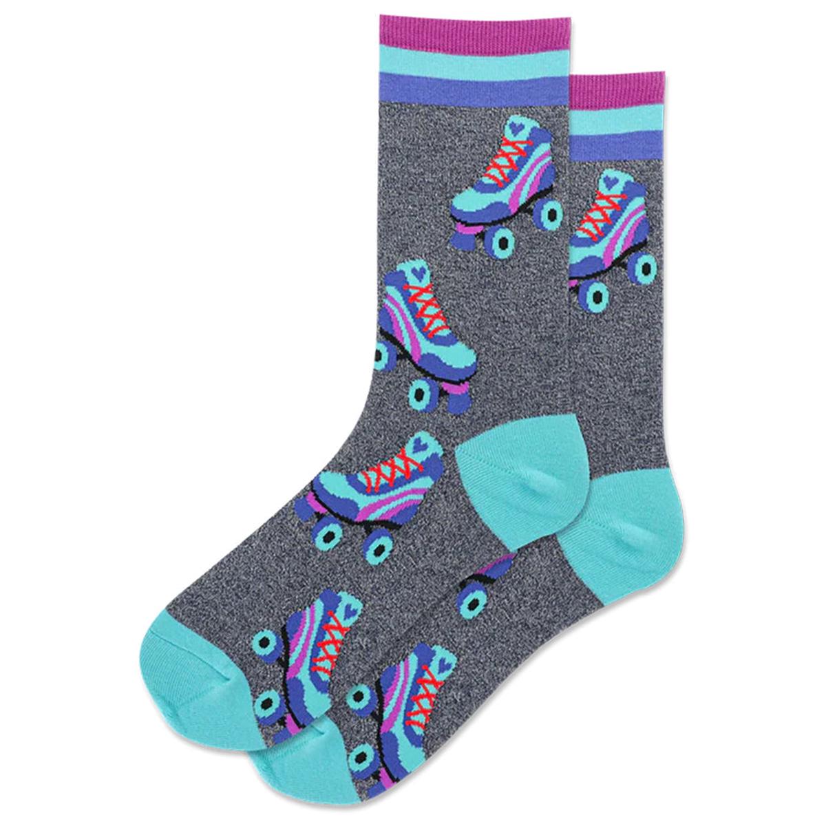 Roller Skate Metallic Women's Socks