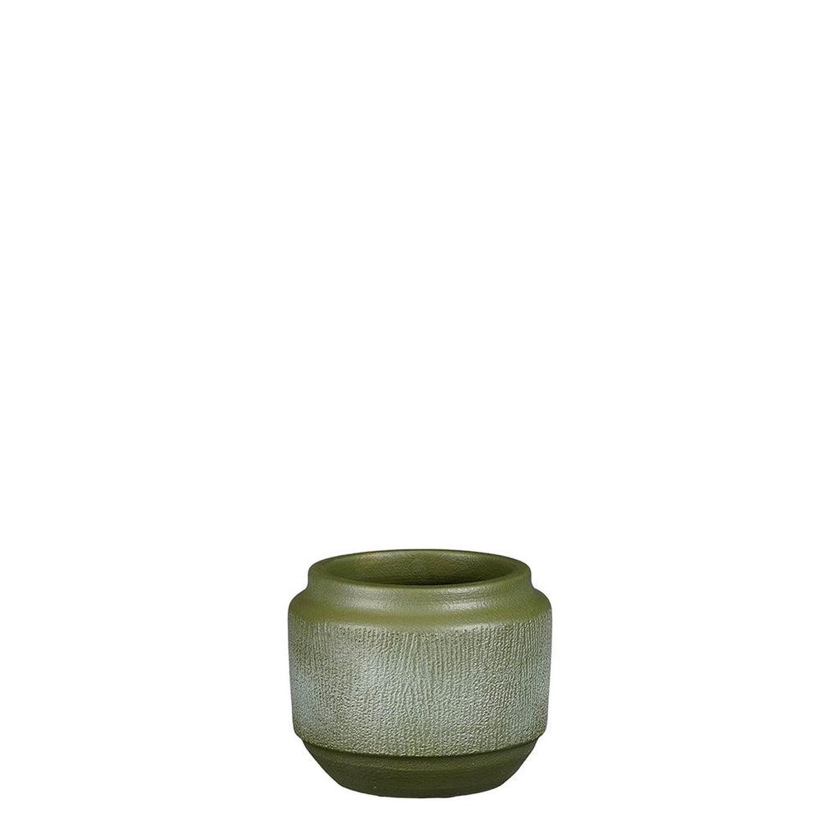 Aveiro Ceramic Pot Dark Green