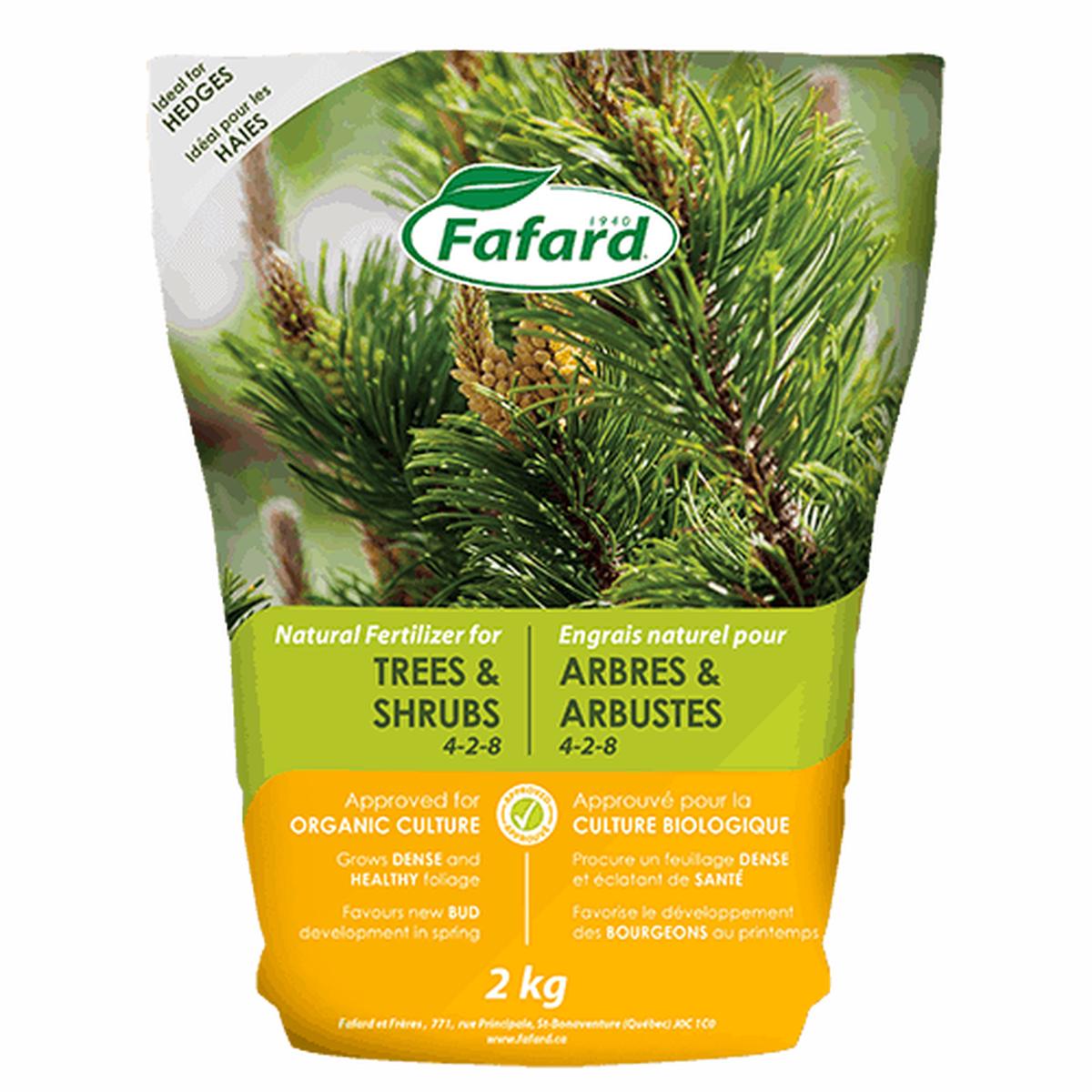 Fafard Natural Fertilizer For Trees & Shrubs 4-2-8 2kg