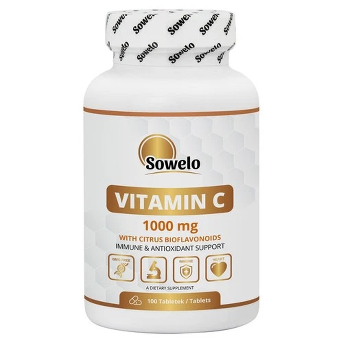 Vitamin C 1000mg Tablets  Ascorbic Acid with Bioflavonoids  Sowelo