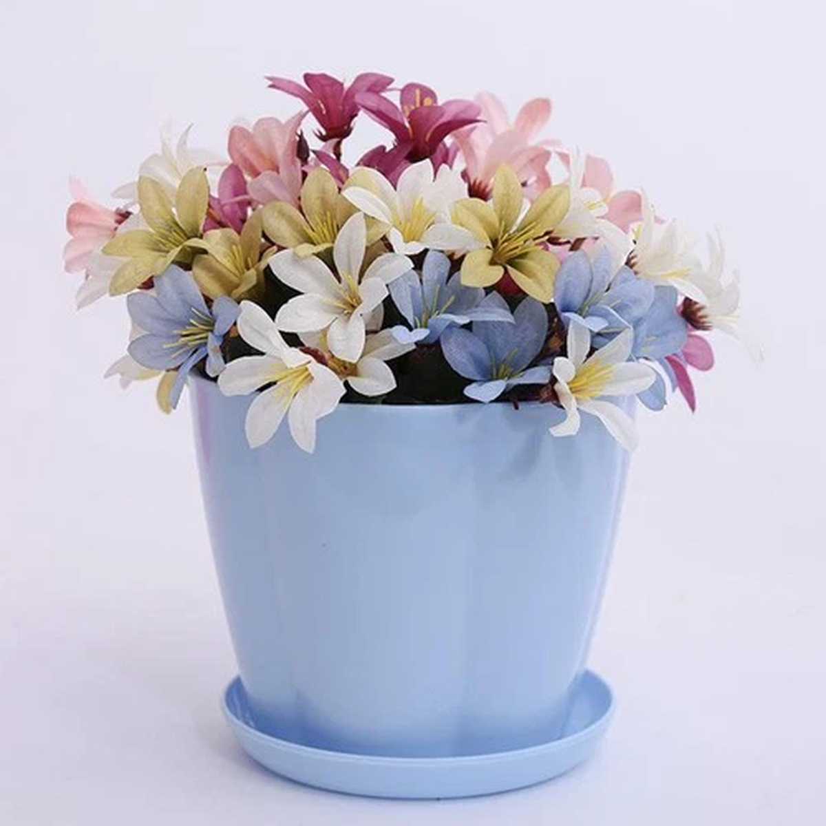 9 PCS Balcony Planter Flower Pot Container Horticultural Flowerpot
