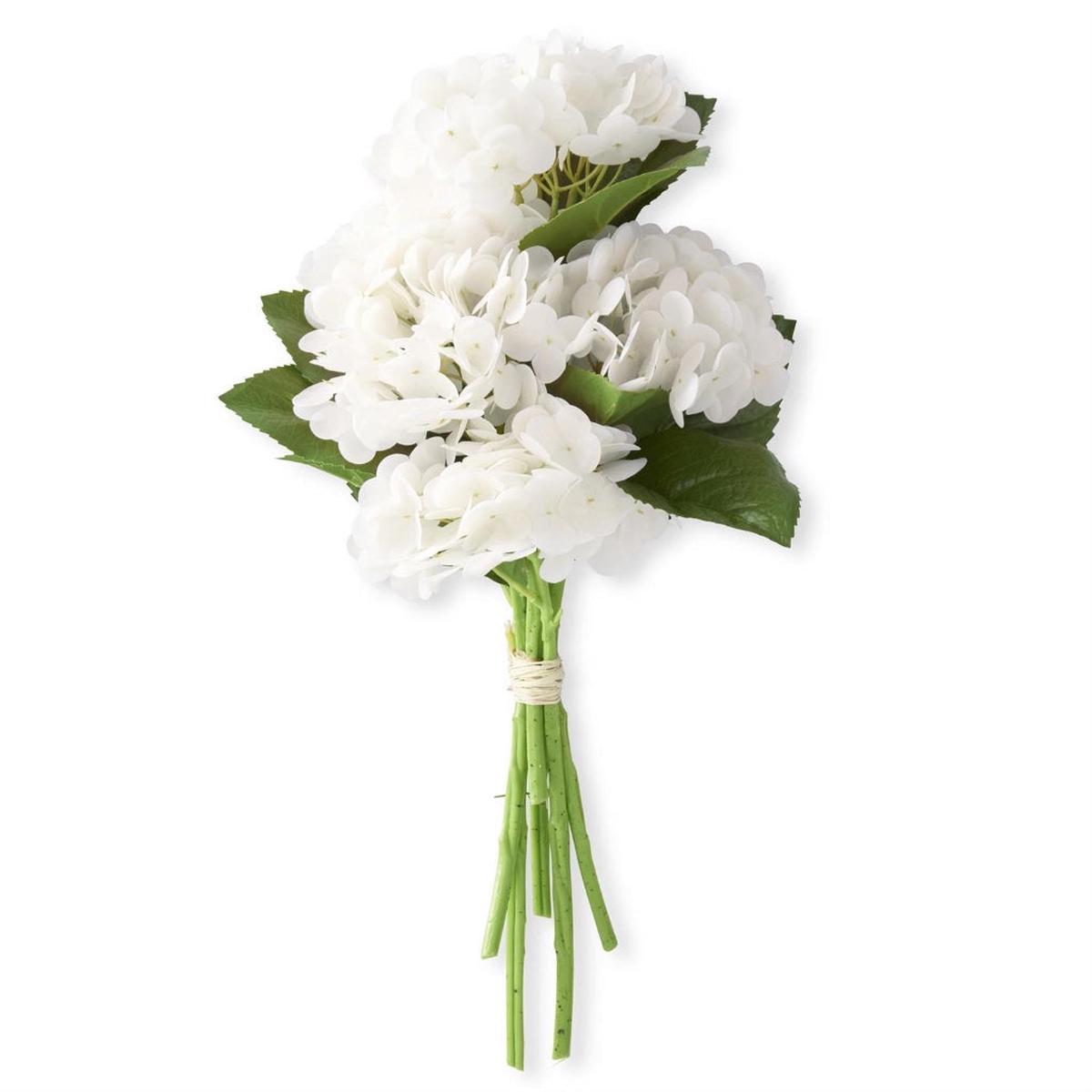 Real Touch Hydrangea Bundle 13" White Everlasting