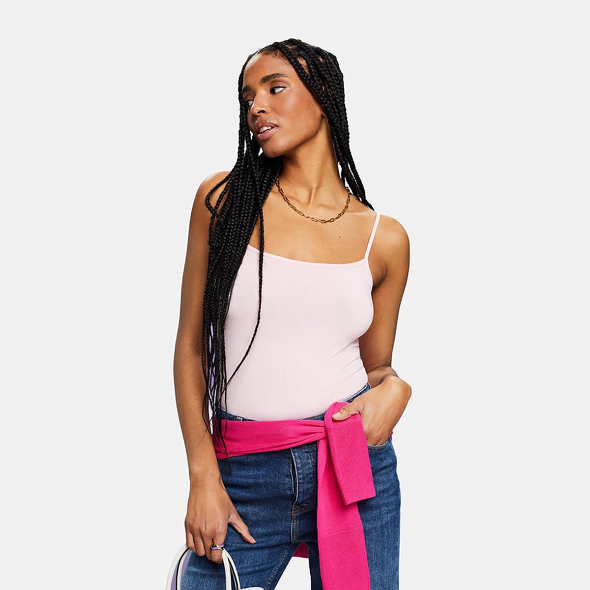 Esprit Spaghetti Strap Tank Pastel Pink