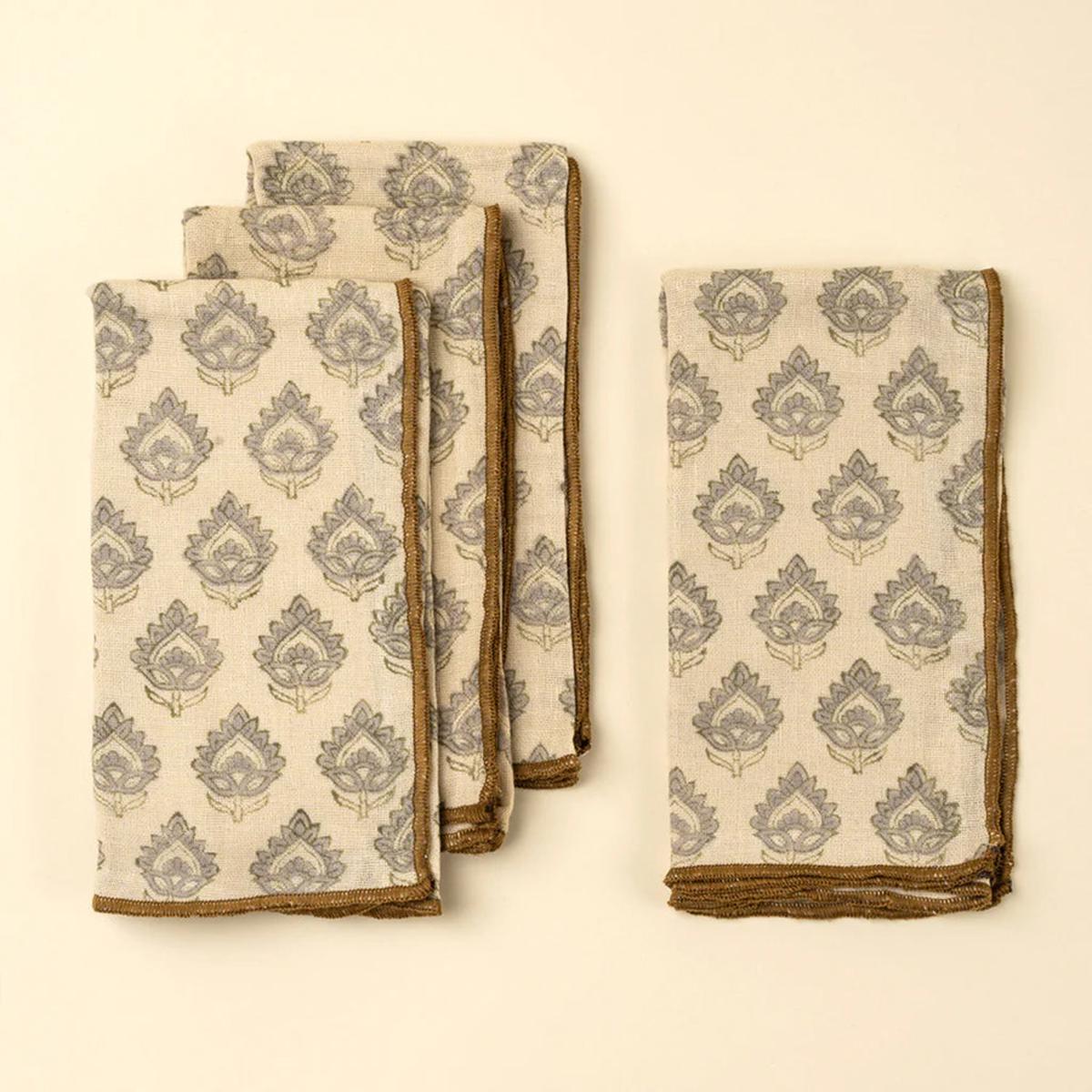 Ritika Block Print Napkins set of 4