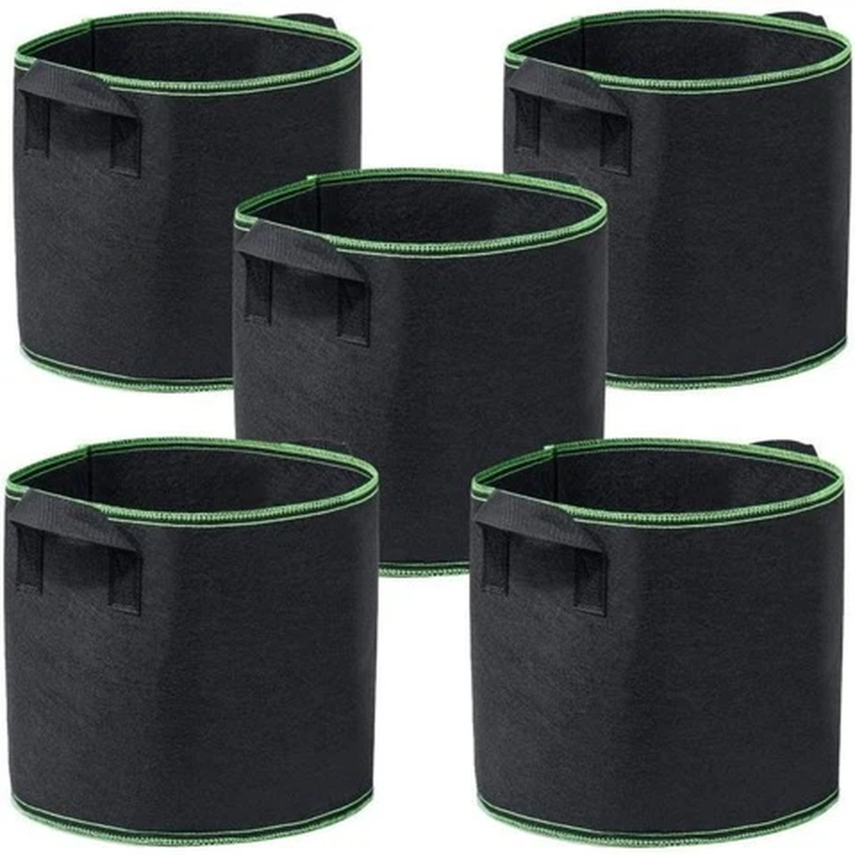 Syed Haider Limited Green Top Normal Grow Bags  10 Gallon Fabric Pots  4 Pack