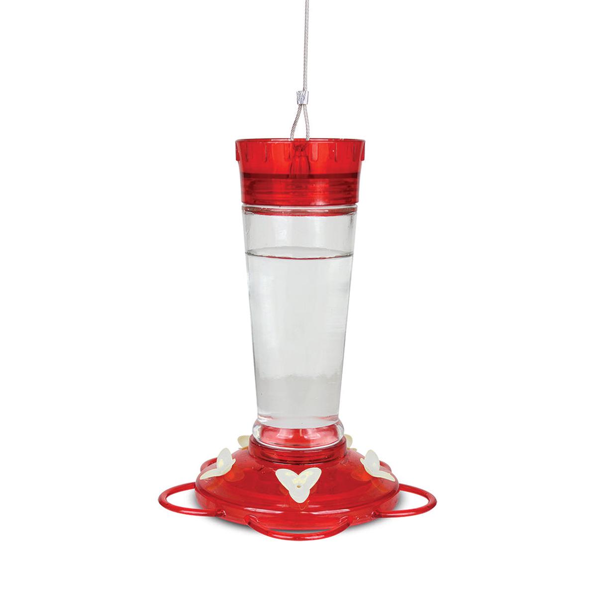 10Oz Glass Hummingbird Feeder