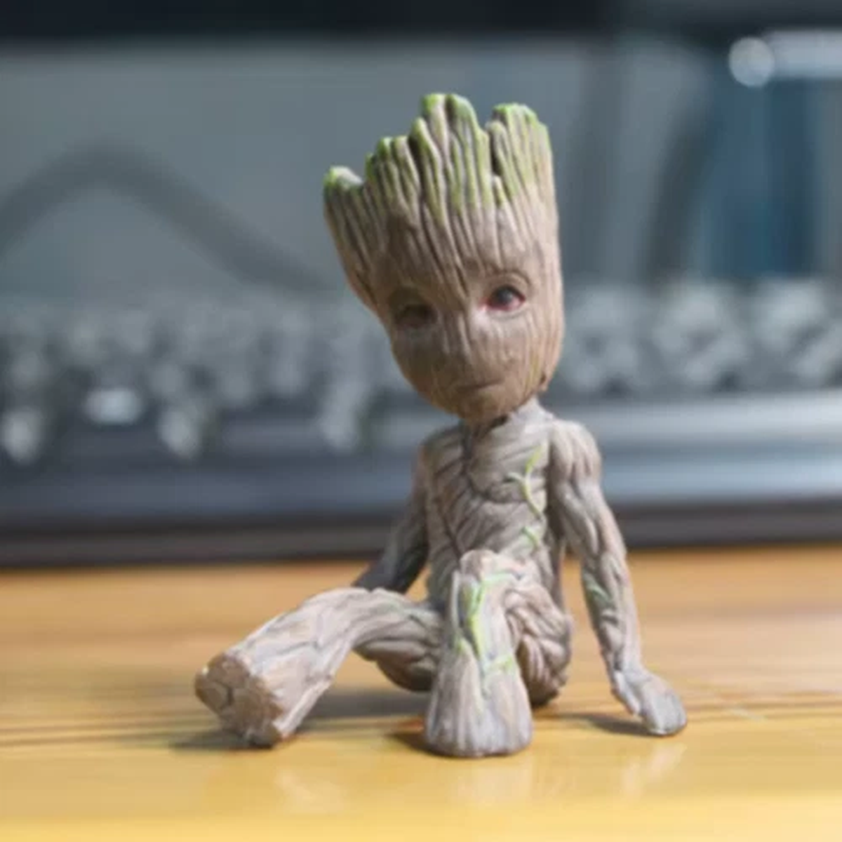 Guardians of The Galaxy Baby Groot Figure Flowerpot Pen Pot Toy Gifts 6CM New UK