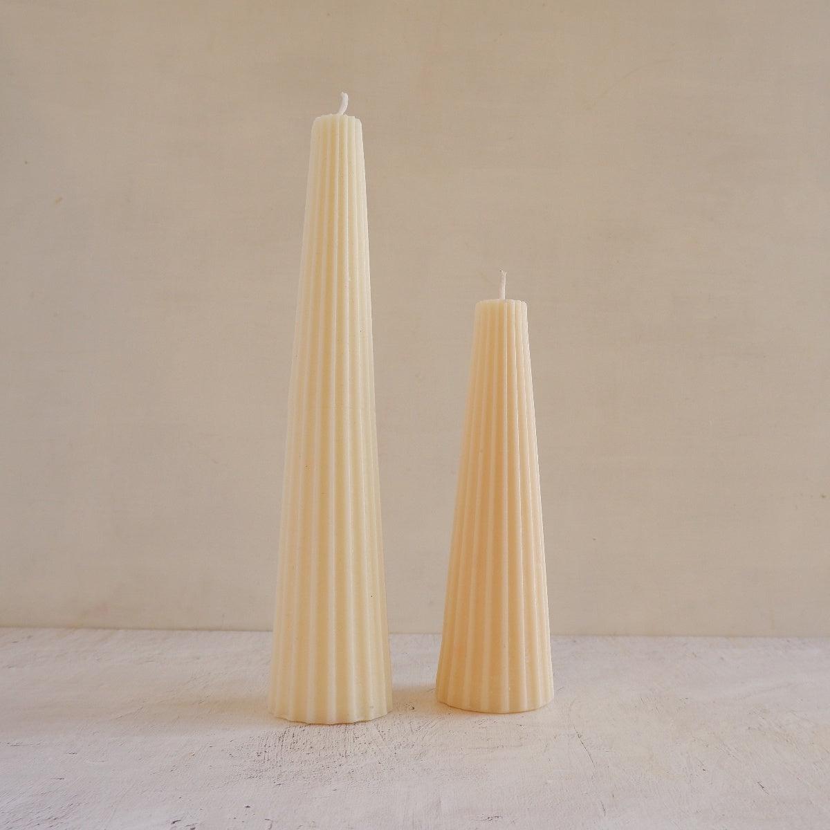 Gear Candle - Ivory