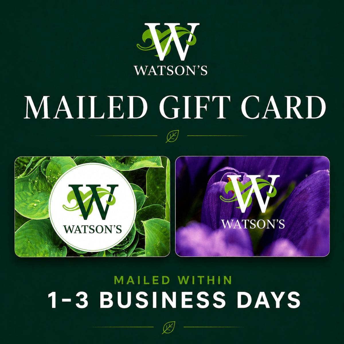 GIFT CARD - MAILED