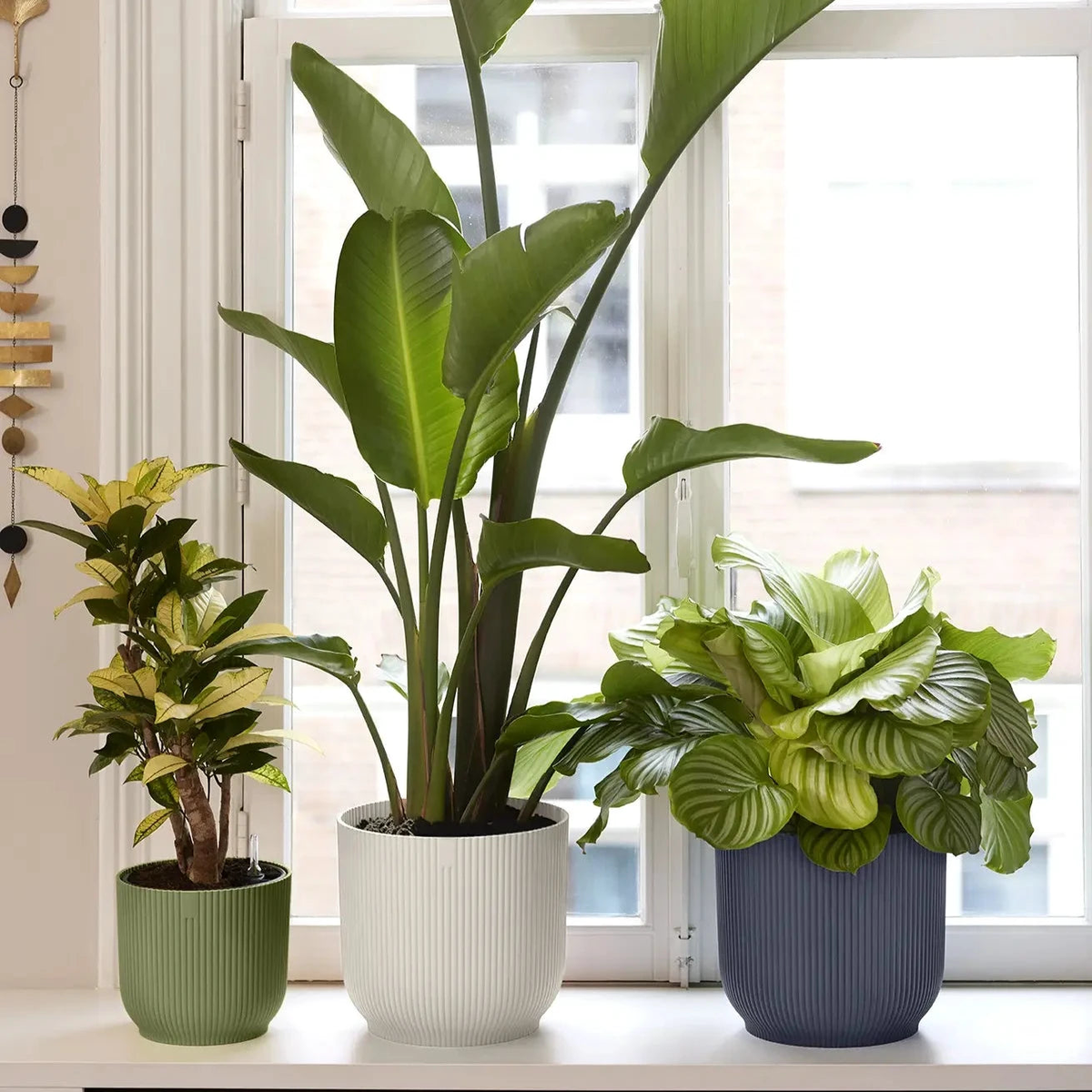 Elho Vibes Fold Round Plant Pot  35cm Anthracite