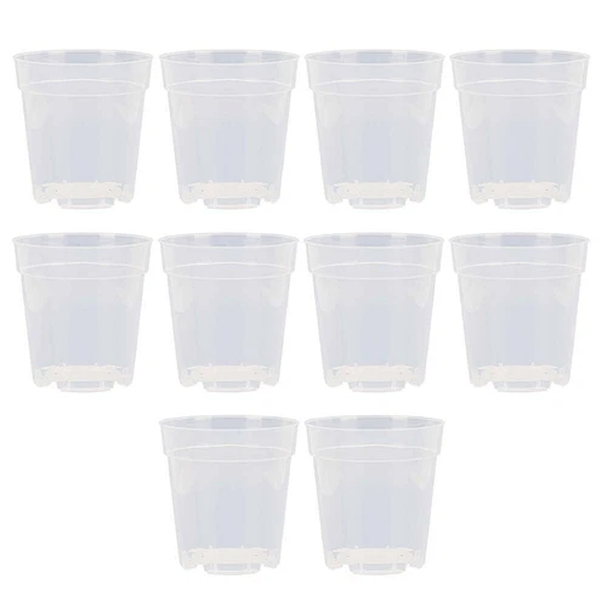 Garden Breathable Transplant Pots Flower Plant Containers Transparent Design