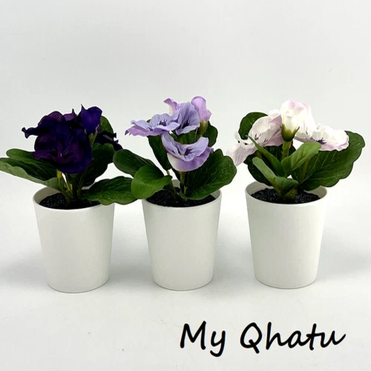 Ikea Fejka Artificial Potted Plant With Pot Set of 3 Flower Mix Purple/White NEW