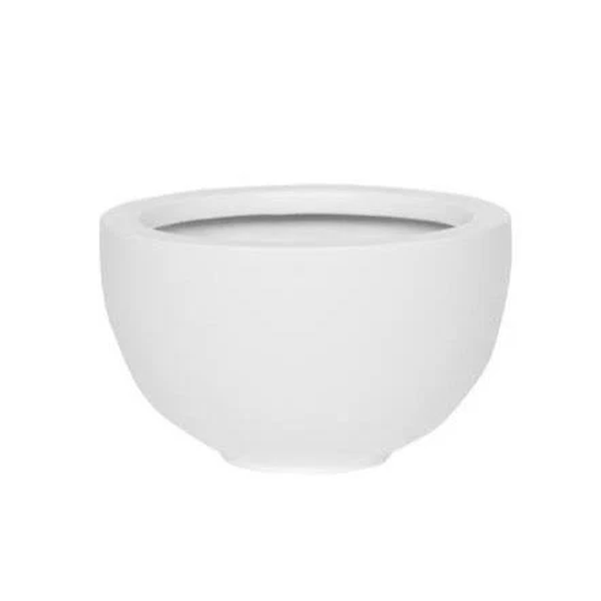 Round 4.72" H Rough White Bowl Planter Pot for Plants