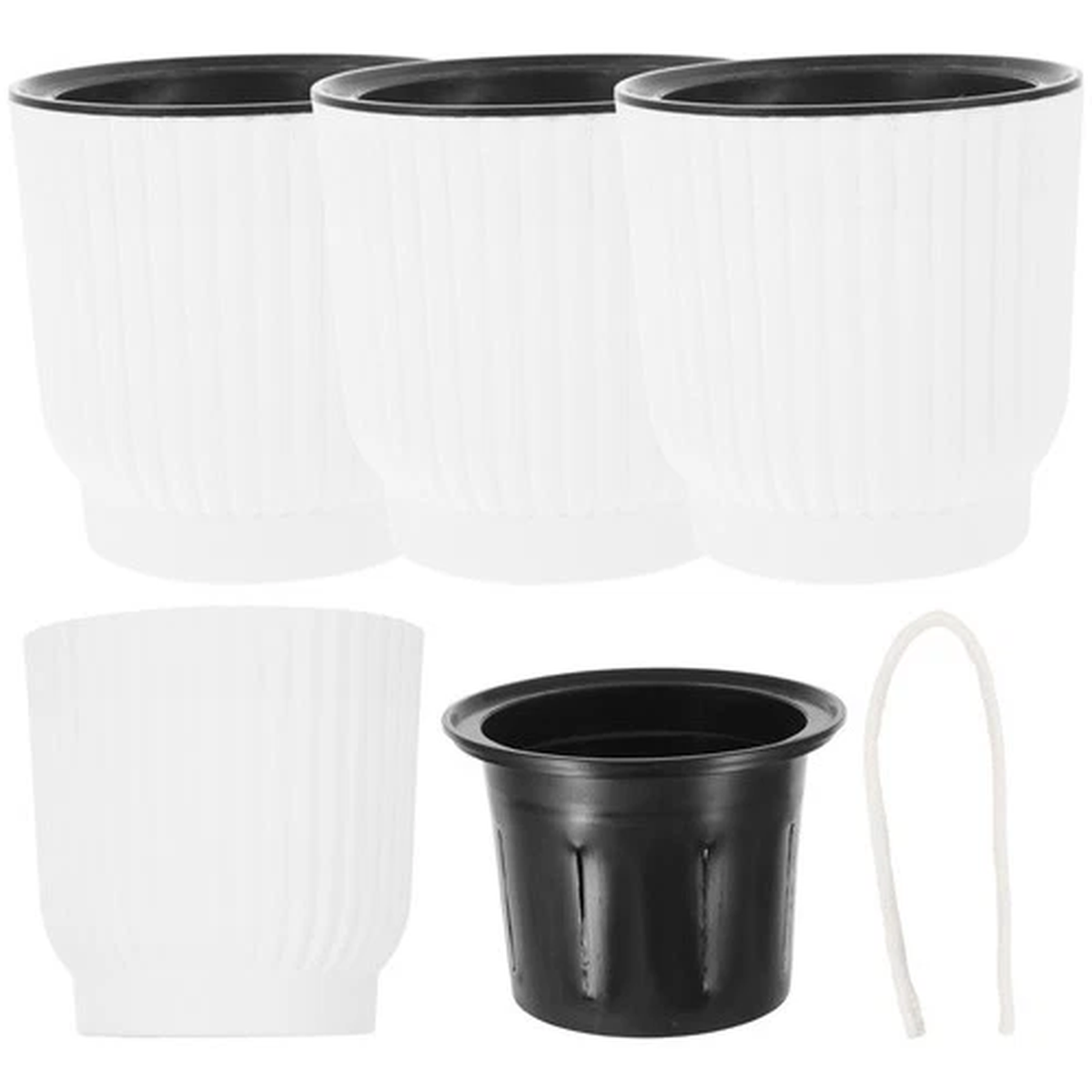 4 Pcs Self Watering Planters Pot Self-watering Flower Pots Self-absorbent
