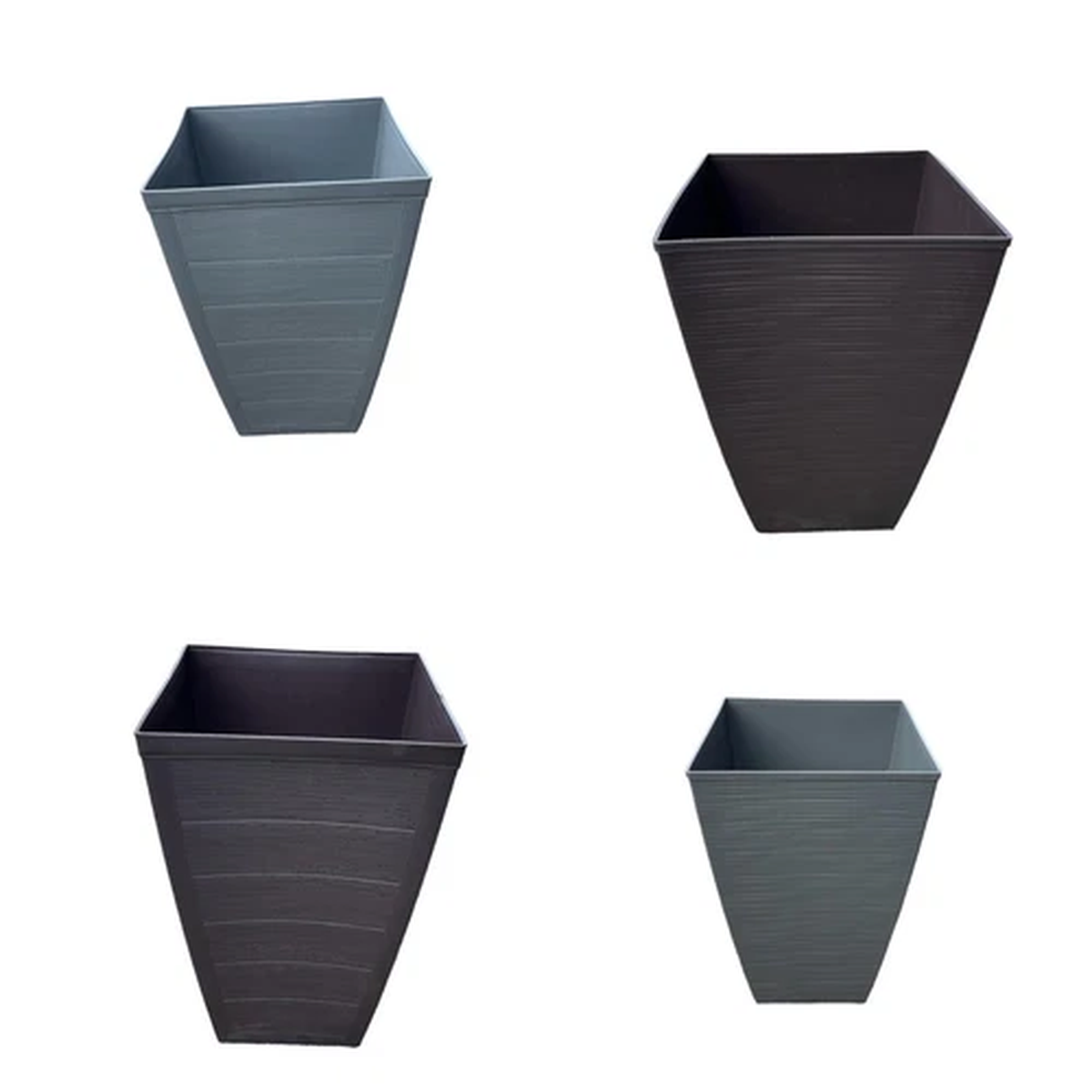 Tall 45cm Square Plant Pot  Indoor/Outdoor Square Planter 28cm Wide