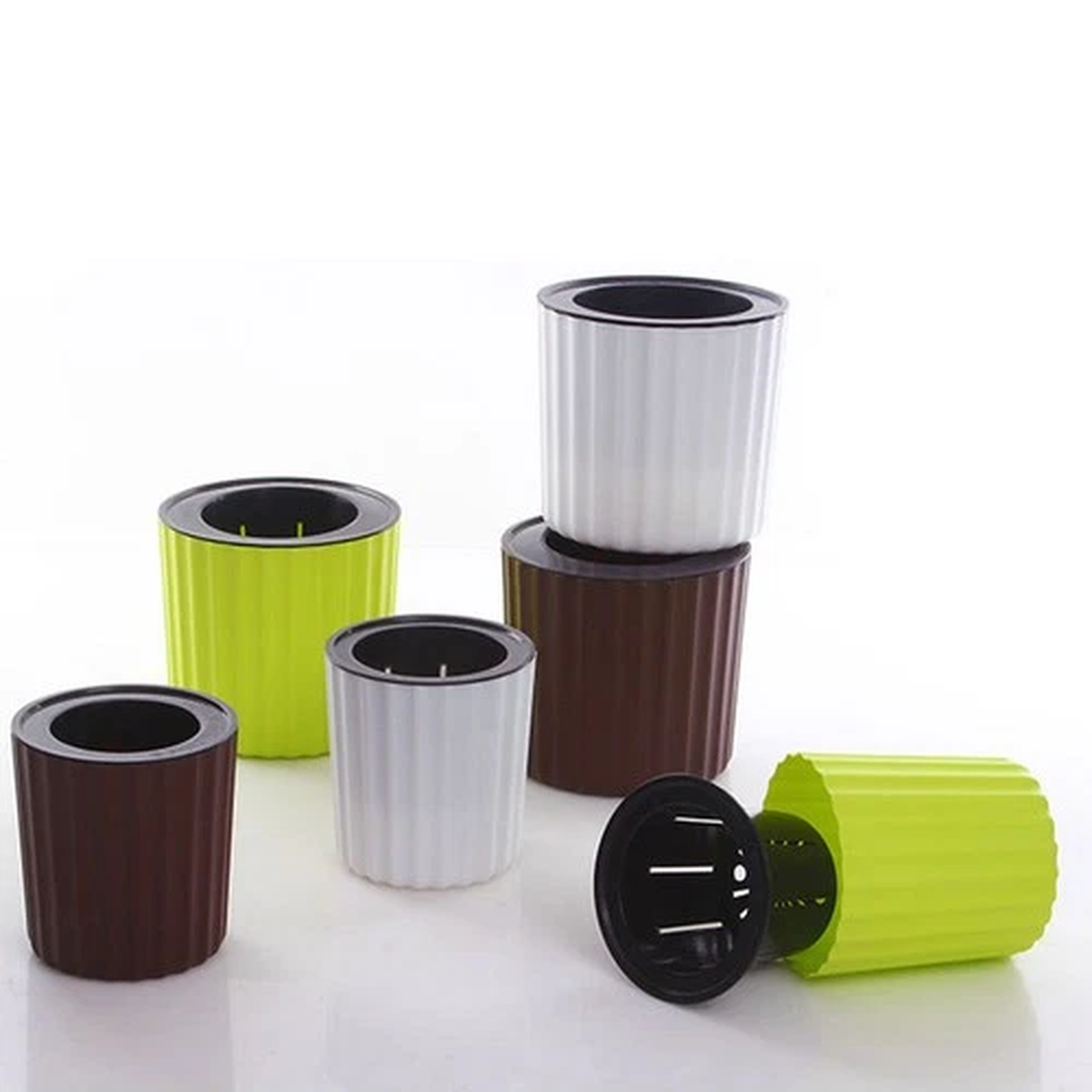 Self Watering Herb Planter Flower Pots for Indoor Plants Flowerpot