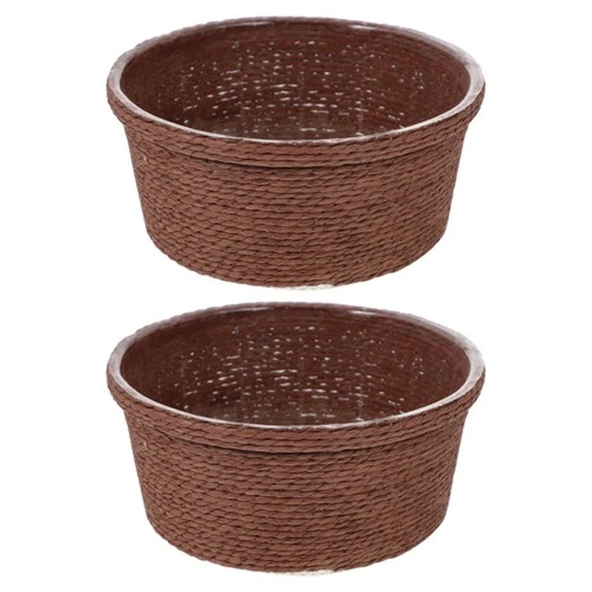2 Pcs Garden Flower Pots Imitation Woven Planter Decorative Basket