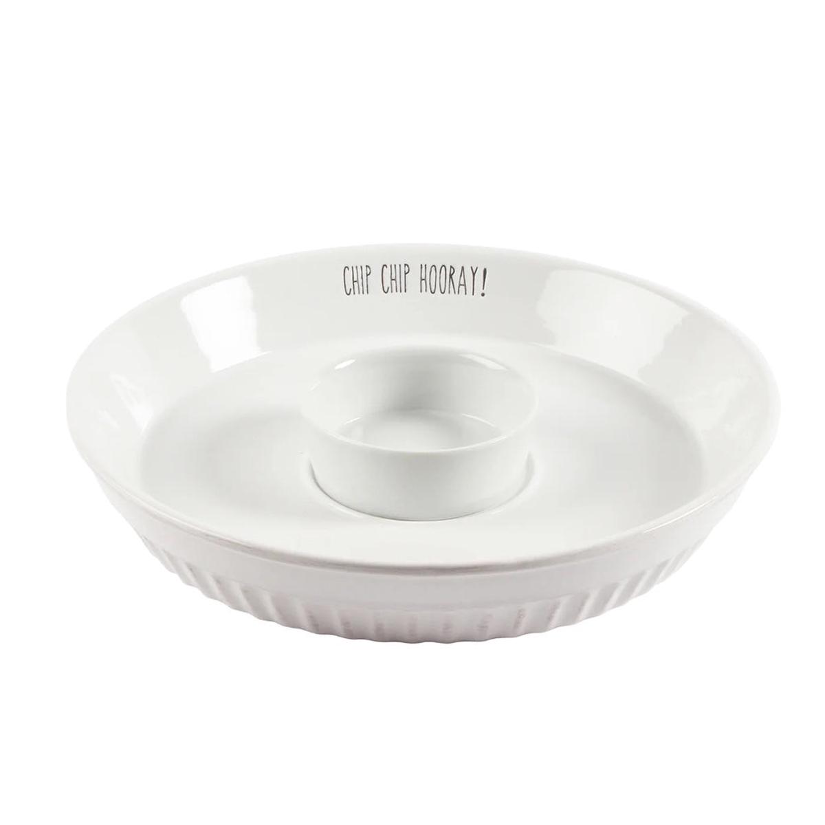 Chip Chip Hooray Chip & Dip Tray White