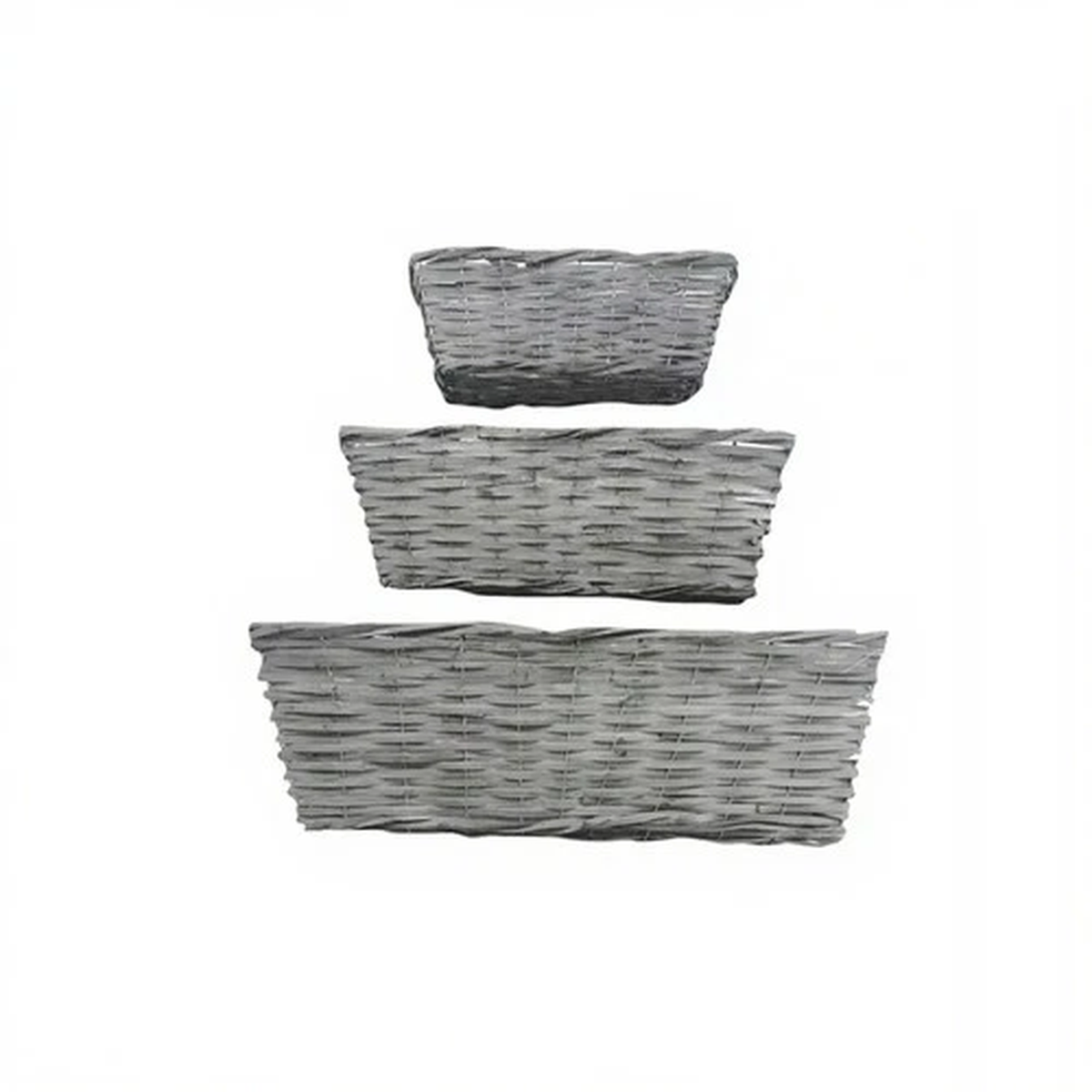 Grey Window Trough Plant Seed Planter Pot Herb Flower Box Outdoor Garden Home