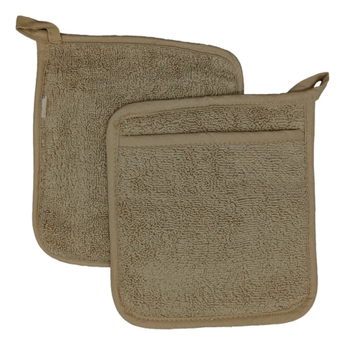 Terry Cotton Pot Holder with Pocket | Heat Resistant, Durable, Machine Washable