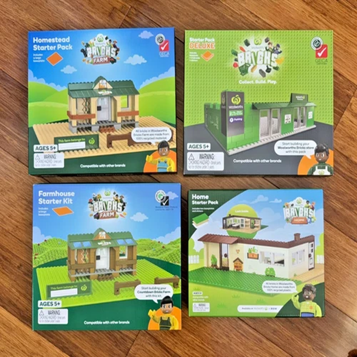 Woolworths Supermarket Farm & Home Bricks Collection  - BNIB AUS 2021/23/26