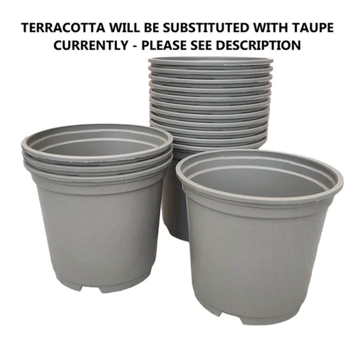 10.5cm Plastic Plant Pots Full Round Deep Terracotta Seed Plug Nursery Pot 4"
