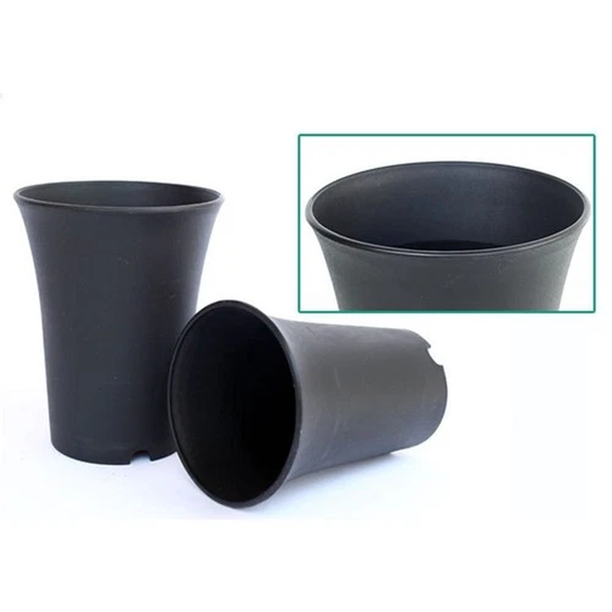 10 PCS Plastic Garden Pots Succulent Flower Round Planter Plantpot