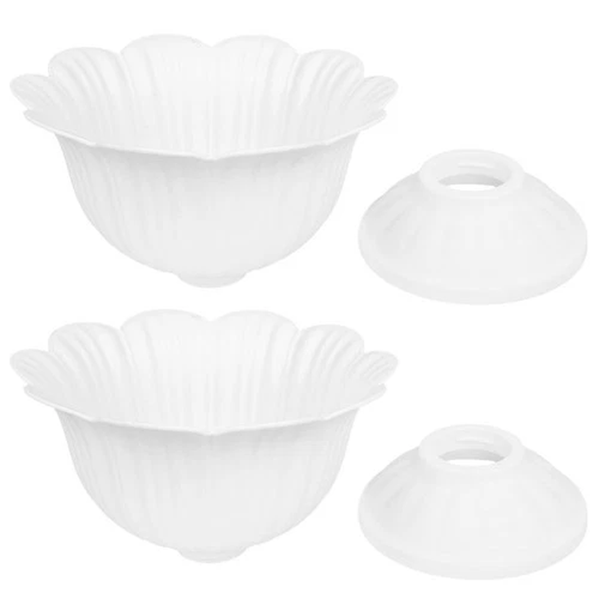 2 Pcs Wedding Plastic Flowerpot Planter Urn Pedestal Pots Outdoor