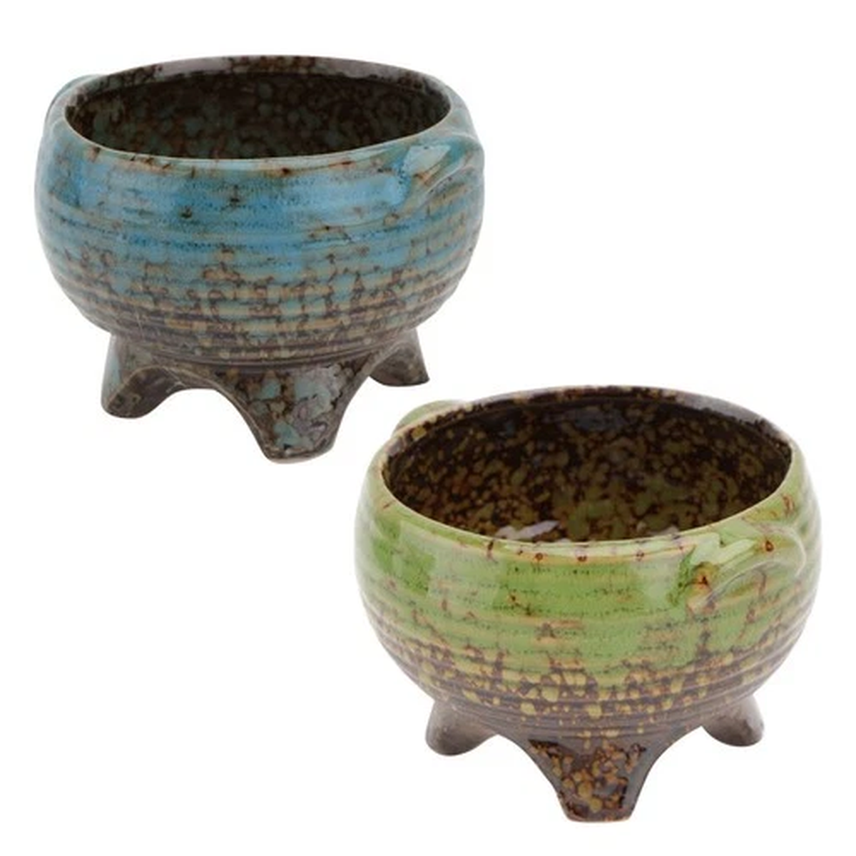 2 Pcs Ceramic Flower Pot Succulent Container Planter Pots Indoor
