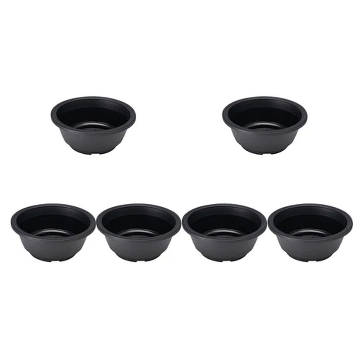 6 Pcs Indoor Plant Pots Shallow Nursery Basket Plastic Flower Container