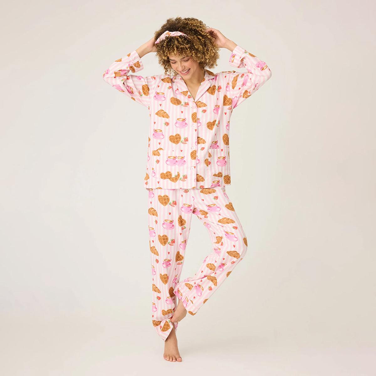 Brunch Club Flannel PJ Set