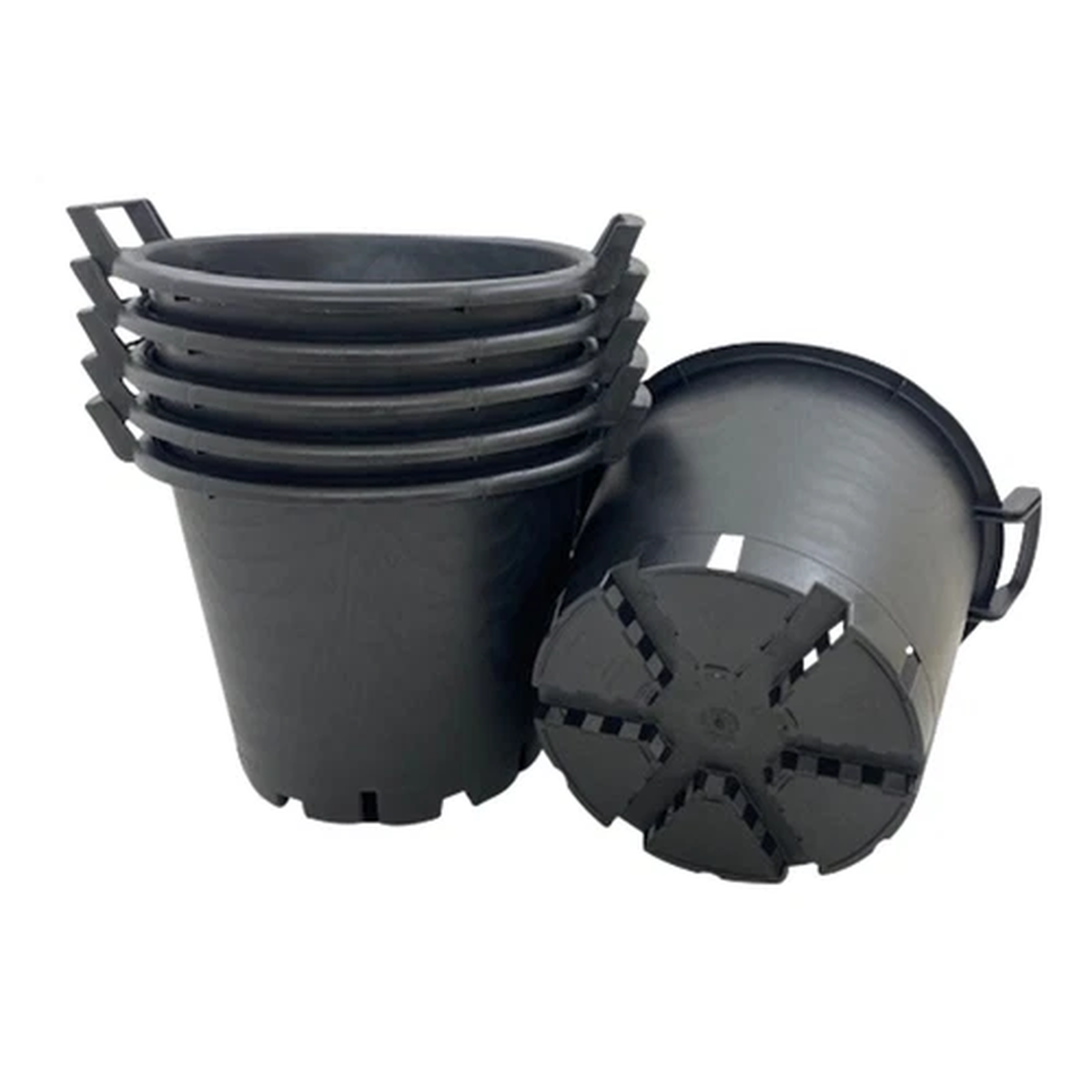 Heavy Duty Garden Plant Pots - 30L Potato Tree Planter Bucket Container Qty = 6