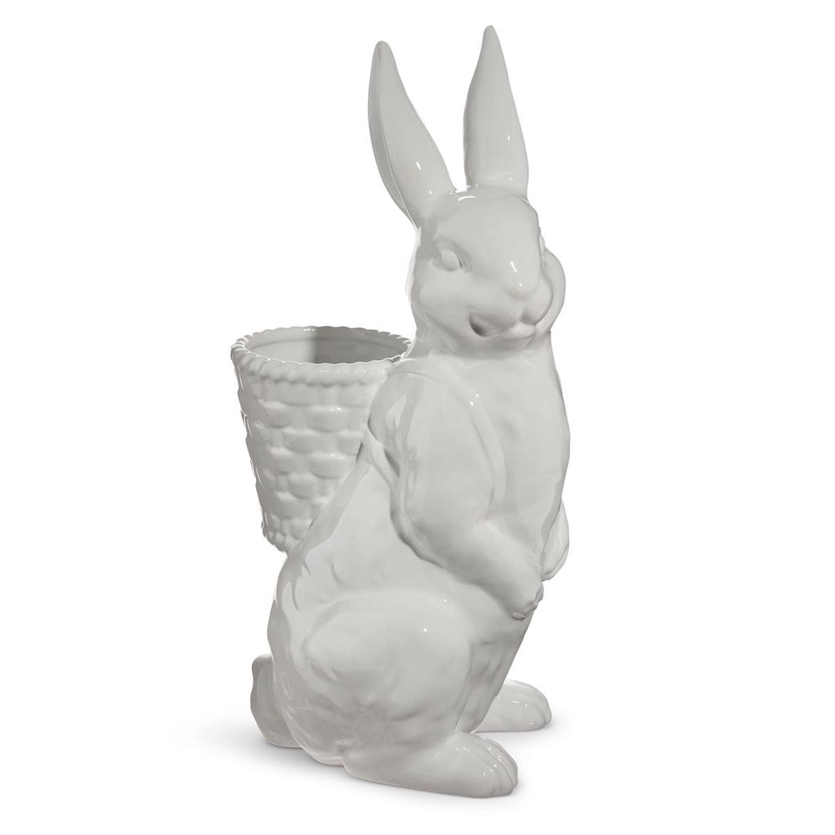White Rabbit with Basket Backpack 16"