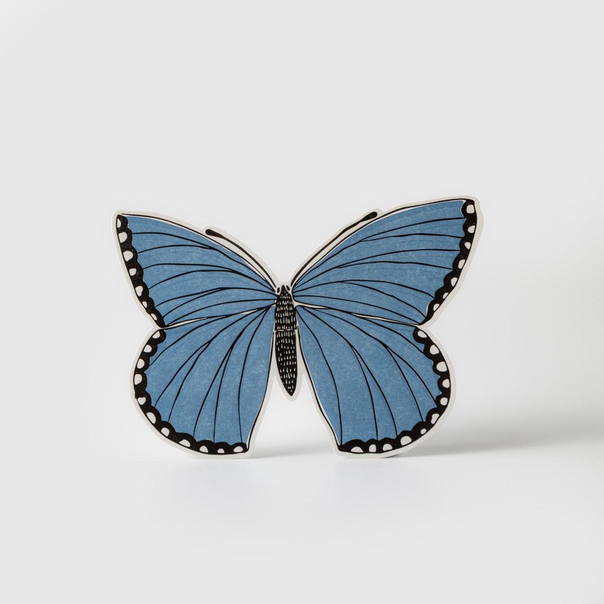 Gemma Orkin Butterfly Greeting Card - Fynbos Blue