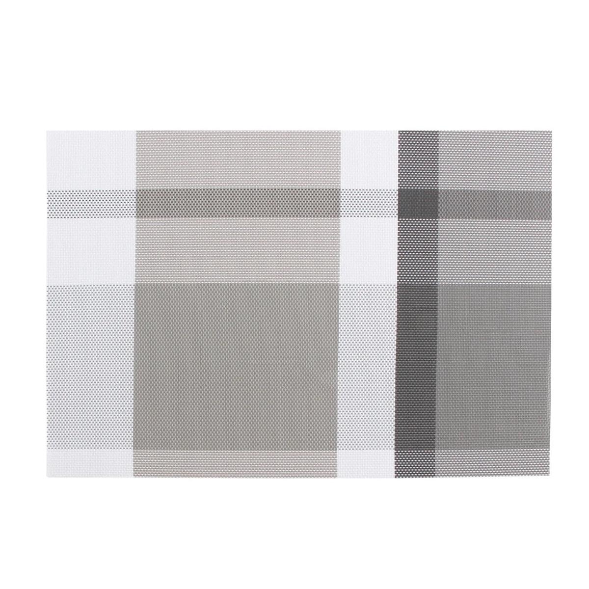 Hampton Woven Vinyl Placemat 13x19" Grey