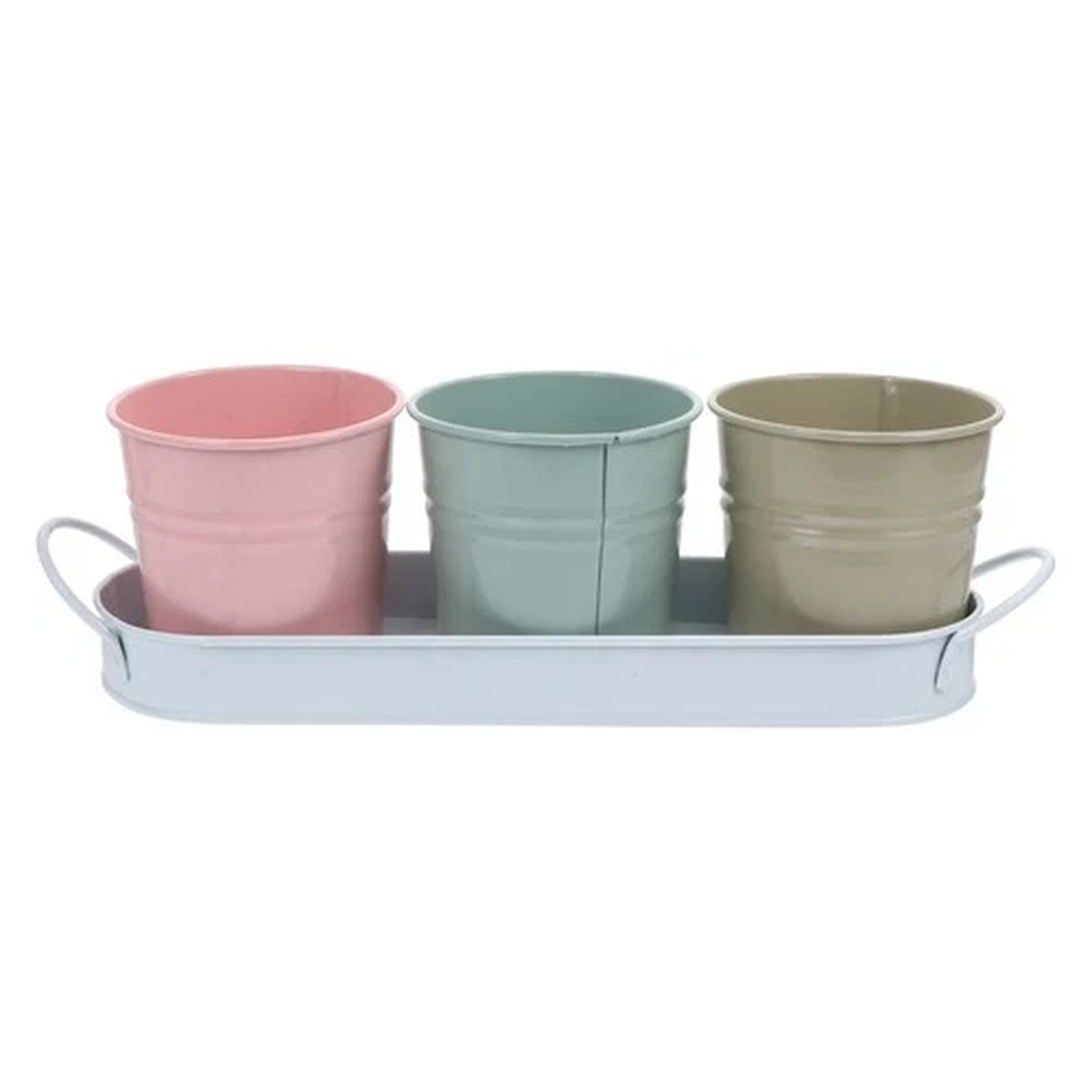 Garden Flower Pots with Tray Buckets Creative Succulent Flowerpot
