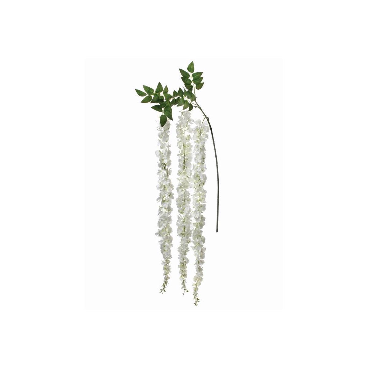 Grand Wisteria Branch 42" White Everlasting
