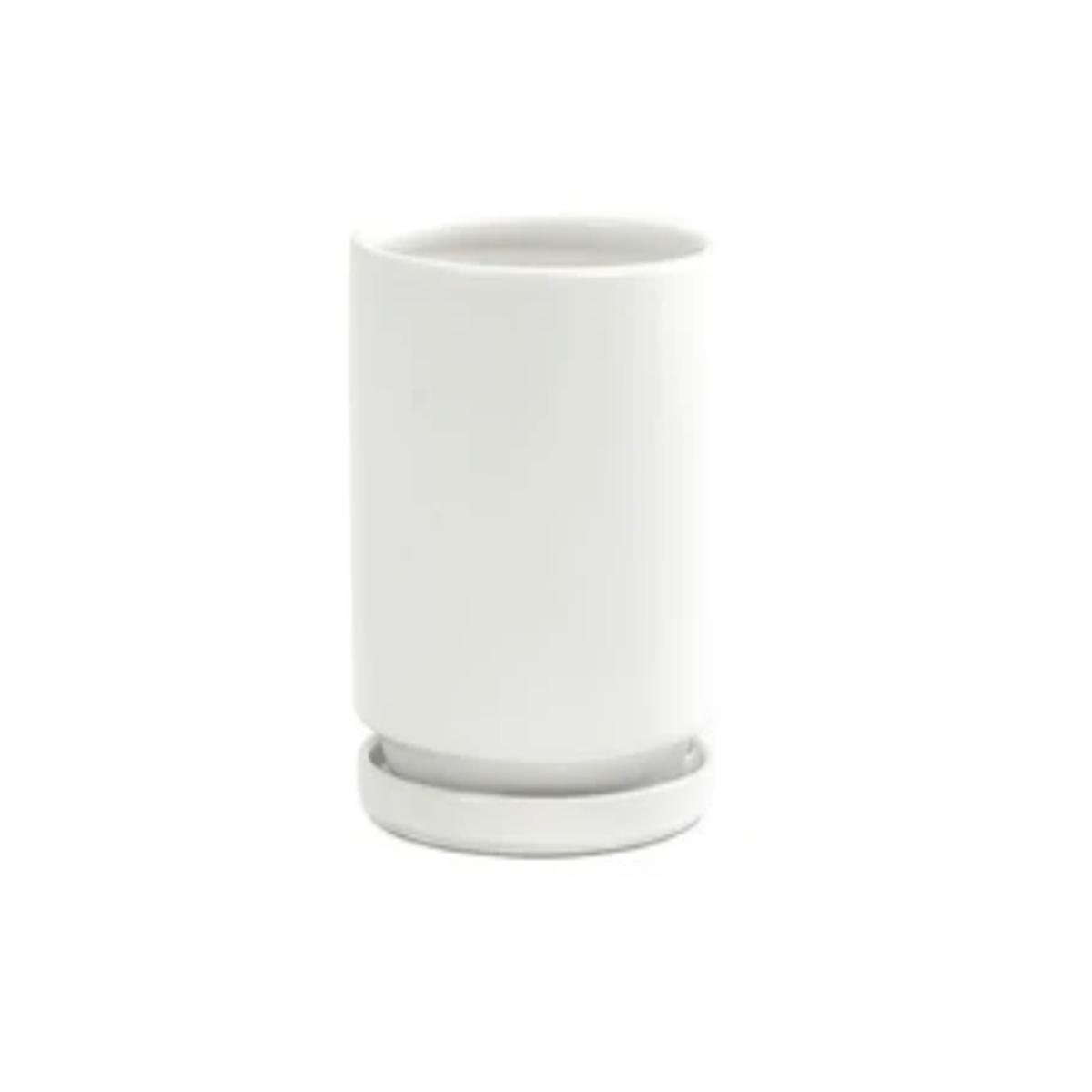 6.25" Gemstone Planter - White
