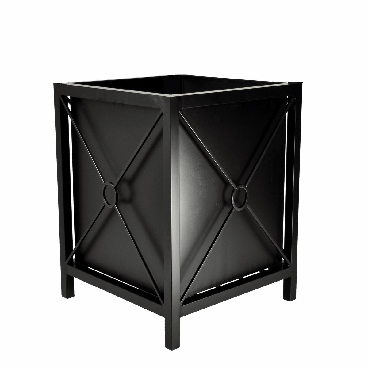 Circle Metal Planter with Metal Liner 23"