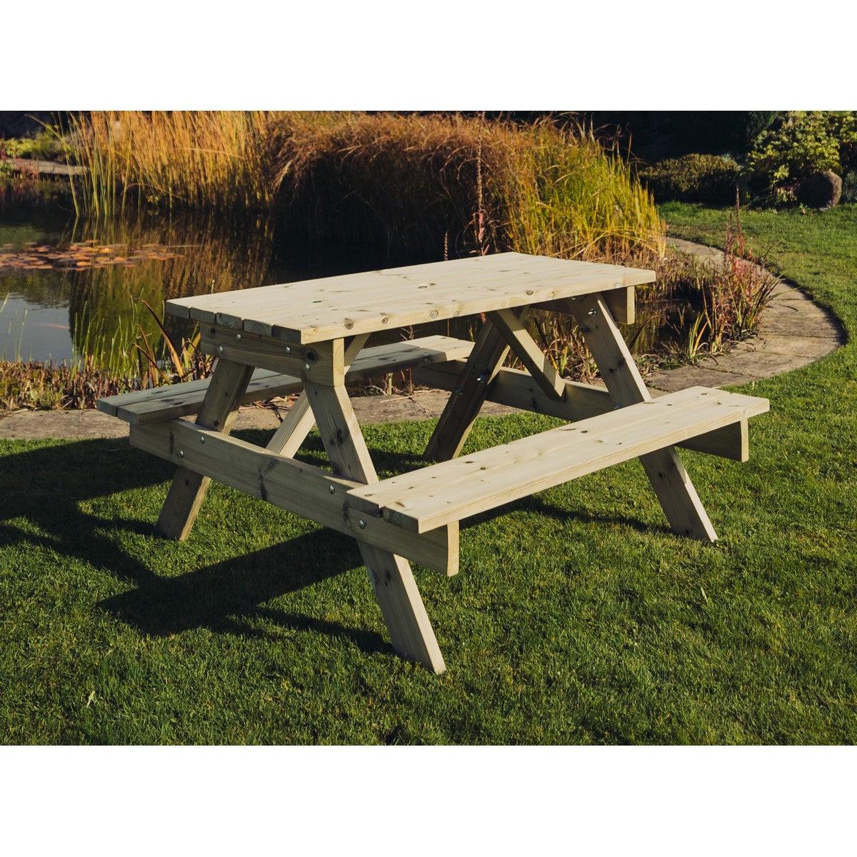 Traditional Garden Picnic Table by Churnet Valley - 4 Seats - PT101