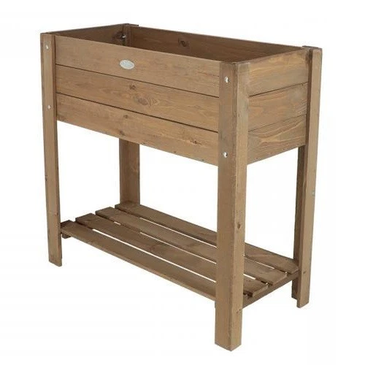 Raised Bed Large Garden Planter Wooden Trough Herb Plant Pot Flower Box 80x78cm