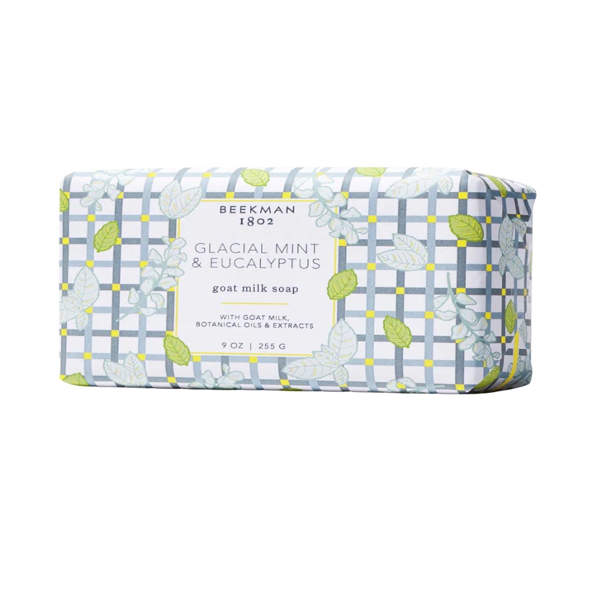 Beekman Glacial Mint & Eucalyptus Bar Soap 9oz